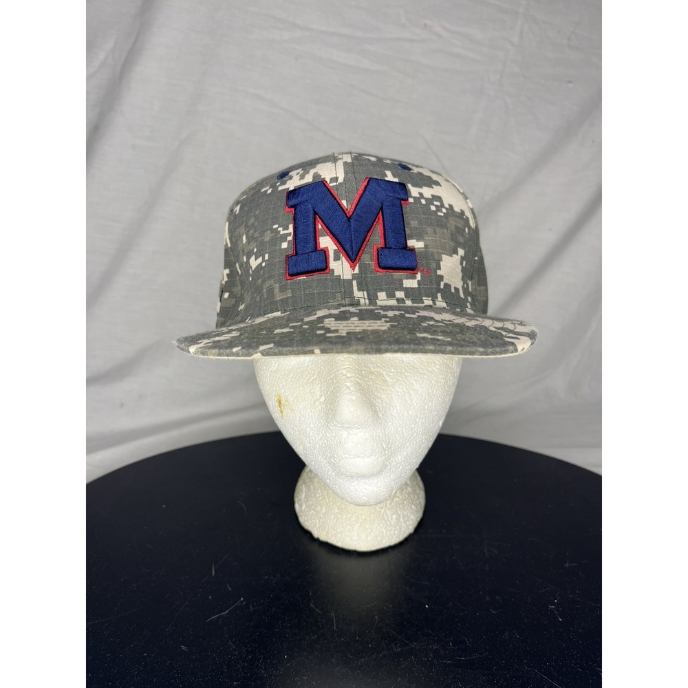 Melonwear Ole Miss Rebels Camo Hat Cap Adjustable Digital Camouflage